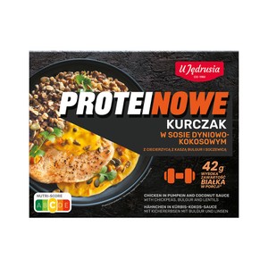 Filet z kurczaka w sosie dyniowo-kokosowym Proteinowe U Jędrusia  400 g