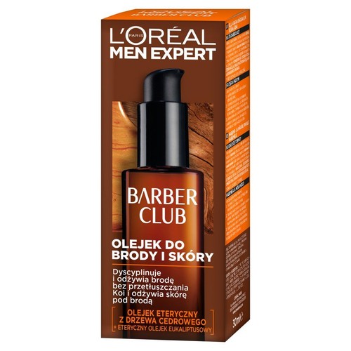 Olejek do brody i skóry dla mężczyzn Barber Club L`Oreal Men   30 ml