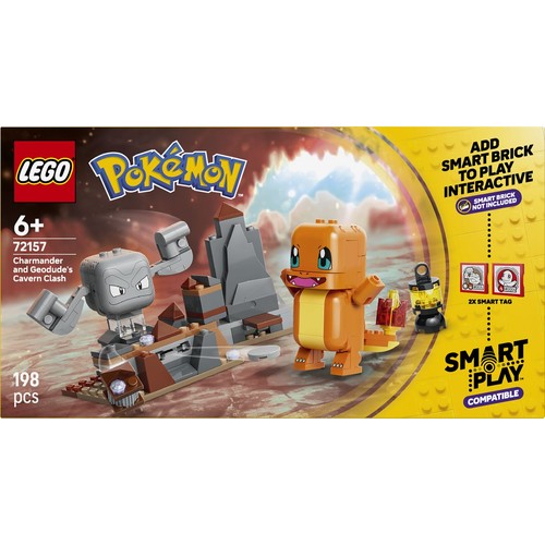Pokémon SMART Play: Charmander i Geodude - starcie w jaskini 72157 LEGO 1 sztuka