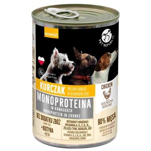 Karma monoproteinowa dla psa z kurczakiem PETREPUBLIC 400 g