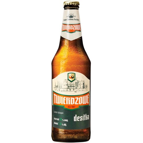 Piwo jasne Twierdzowe Desitka alk. 3,85% obj. Browar Zamkowy  500 ml