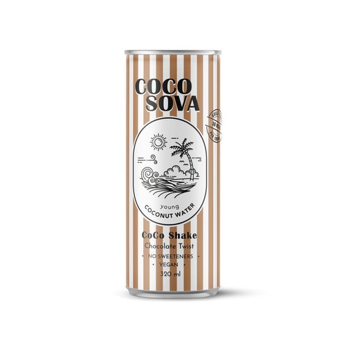 Woda kokosowa czekoladowa 320 ml Coco Sova 320 ml
