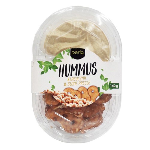 Hummus klasyczny i słone precle Perla 140 g