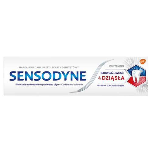 Pasta do zębów wybielająca  Nadwrażliowść i Dziąsła Sensodyne 75 ml