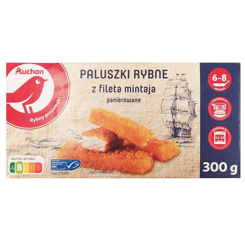 Paluszki rybne z fileta Auchan 300 g