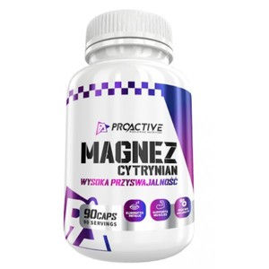 Cytrynian Magnezu Proactive 90 kapsułek