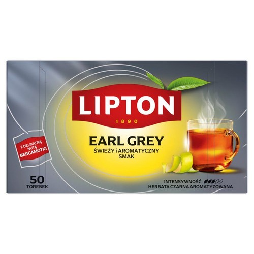 Herbata czarna Earl Grey  Lipton 50 torebek