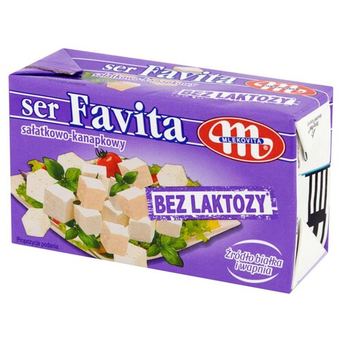 Favita Ser sałatkowo-kanapkowy bez laktozy Mlekovita 270 g