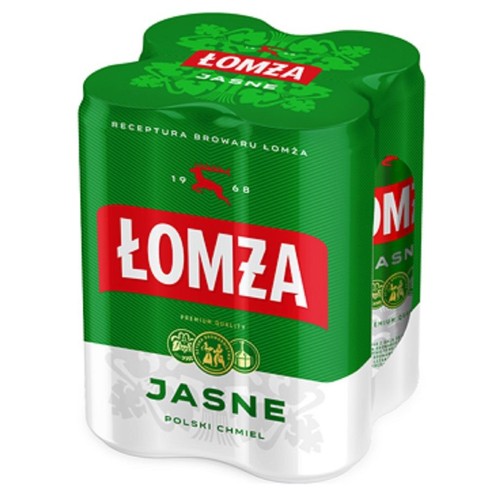 Piwo jasne alk. 5,7% obj. Łomża 4 x 500 ml