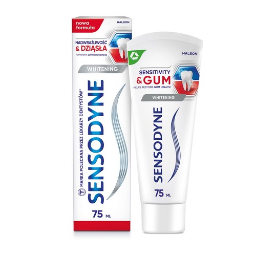 Pasta do zębów wybielająca  Nadwrażliowść i Dziąsła Sensodyne  75 ml
