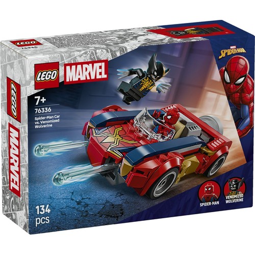 Marvel Spider-Man w samochodzie kontra zvenomowany Wolverine 76336 LEGO 1 sztuka