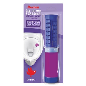 Żel do WC w aplikatorze o zapachu lawendy Auchan 75 ml
