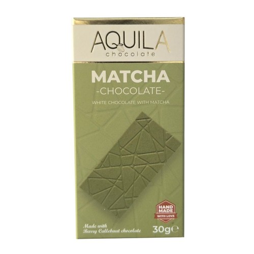 Czekolada biała Matcha    AQUILA 30 g