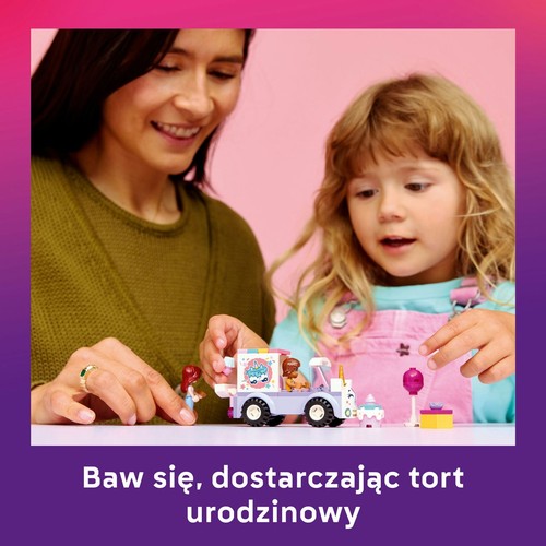 Zabawka Friends Jednorożcowa dostawa tortu 42675 LEGO 1 sztuka
