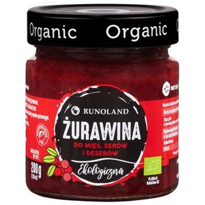 Żurawina do mięs, serów i deserów ekologiczna Runoland 200 g