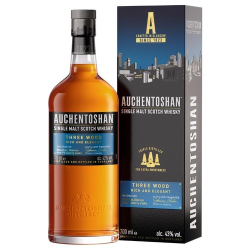Whisky Single Malt 3WOOD alk. 40,0% obj. Auchentoshan 700 ml