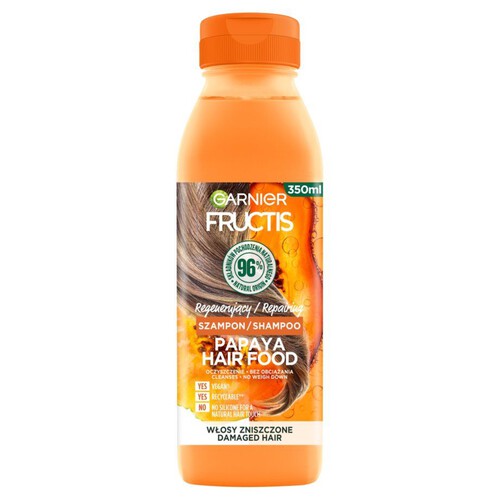 Fructis Papaya Hair Food regenerujący szampon Garnier 350 ml