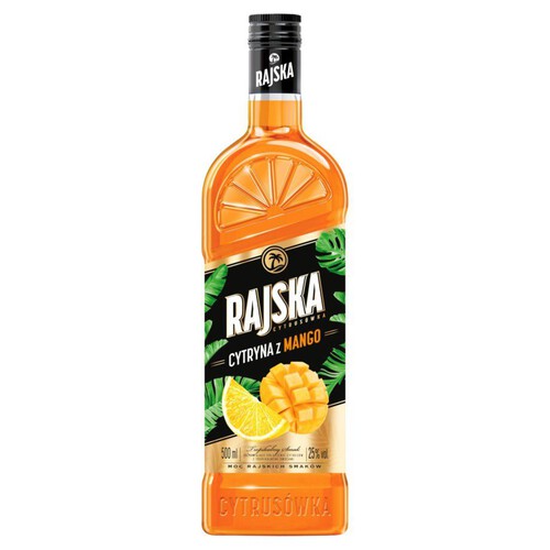 Wódka Cytryna z mango alk.25% obj. Rajska 500 ml