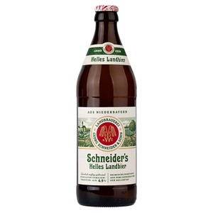 Piwo niemieckie pale lager Helles Landbier alk. 4,9% obj. Schneider Weisse  500 ml
