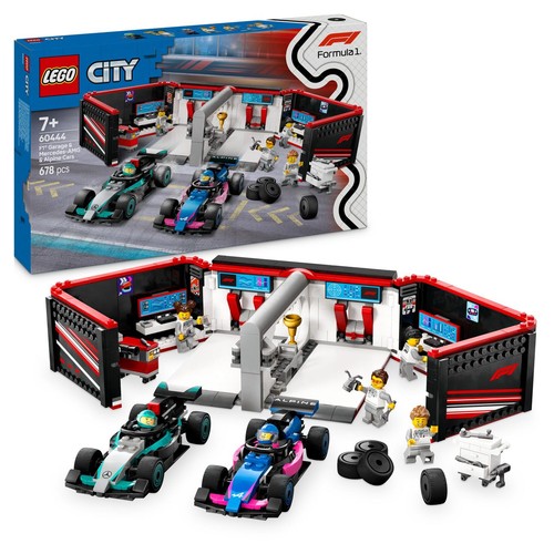 City F1® Garaż i bolidy Mercedes-AMG i Alpine 60444 LEGO 1 sztuka