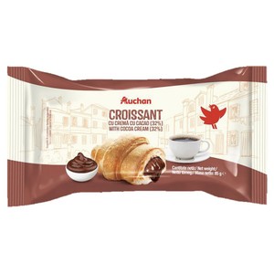 Croissant z nadzieniem kakaowym Auchan 85 g