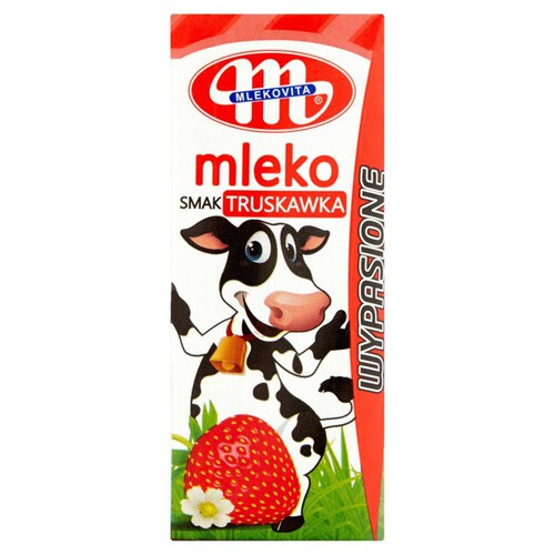 Mleko truskawkowe 1.5% UHT  Mlekovita 1 l