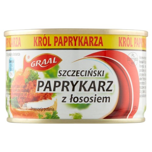 Paprykarz szczeciński z łososiem  Graal 165 g