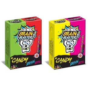 Cukierki kwaśne Brain Blasterz cytrynowe, malinowe Zaini 45 g