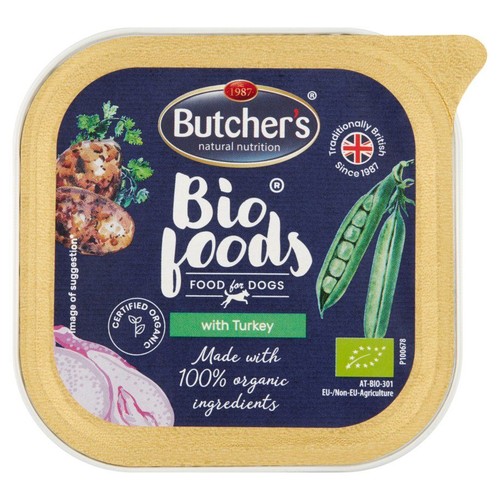 BIO Karma dla psów z indykiem pasztet Butcher's 150 g