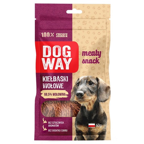 Kiełbaski wołowe Dogway 60 g