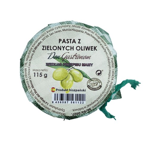 Pasta z zielonych oliwek Don Gastronom 115 g