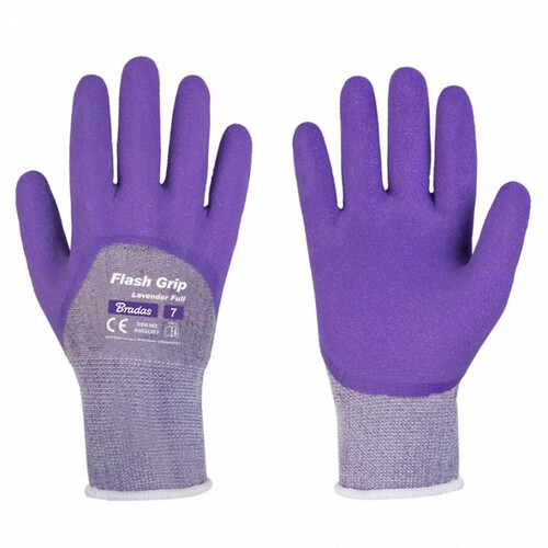 Rękawice ochronne Flash Grip Lavender Full, rozmiar 7 Bradas 2 sztuki