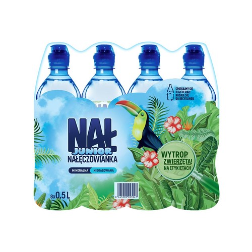 Woda mineralna niegazowana junior Nałęczowianka 8 x 500 ml