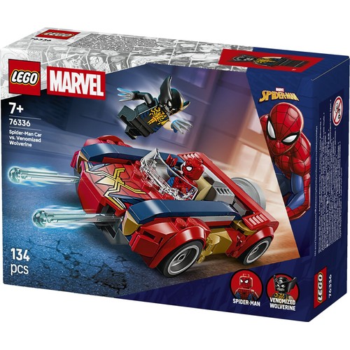 Marvel Spider-Man w samochodzie kontra zvenomowany Wolverine 76336 LEGO 1 sztuka