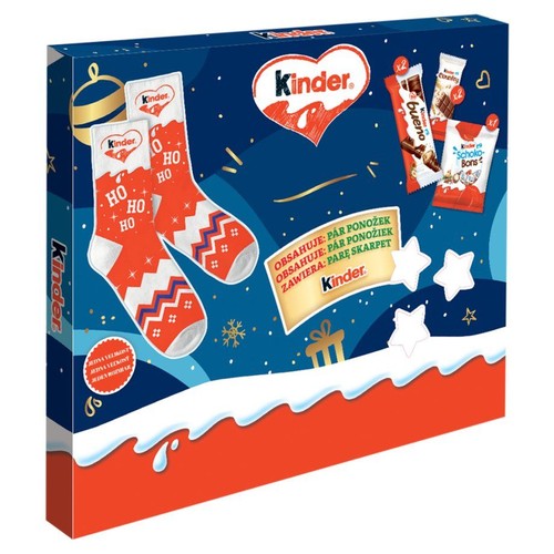 Zestaw słodyczy ze skarpetkami Kinder 179 g