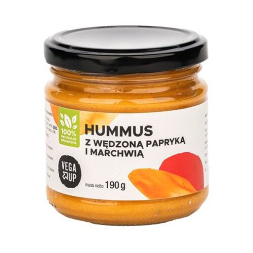 Hummus z wędzoną papryką i marchwią Vega Up 200 g