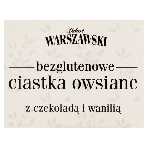 Ciastka owsiane z czekoladą i wanilią bezglutenowe Łakoć Warszawski 150 g