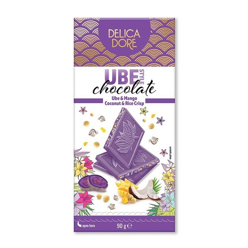 Czekolada biała Ube & Mango & Kokos   Delica Dore 90 g