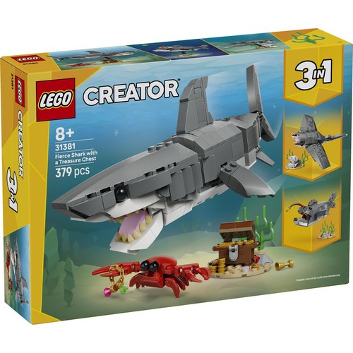 Creator Groźny rekin i skrzynia ze skarbem 31381 LEGO 1 sztuka