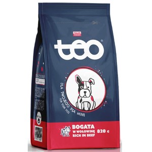 Karma sucha dla psów bogata w wołowinę Teo 820 g