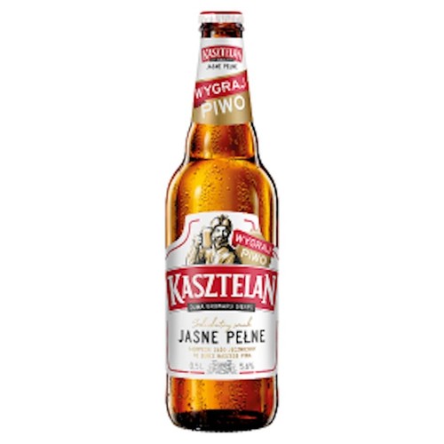 Piwo jasne pełne alk. 5,7% obj. Kasztelan 500 ml