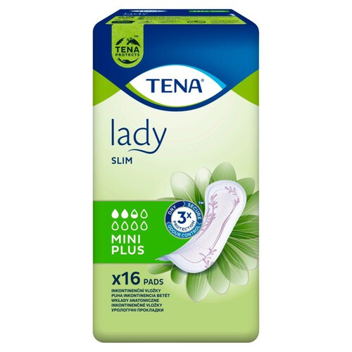 Lady Slim Mini Plus wkładki anatomiczne TENA 16 sztuk