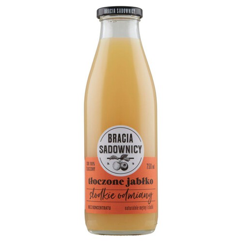 Sok tłoczony ze słodkich jabłek Bracia Sadownicy 750 ml