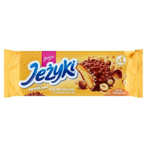 Jeżyki adwocaat najeżone bakaliami w czekoladzie mlecznej Goplana 140 g