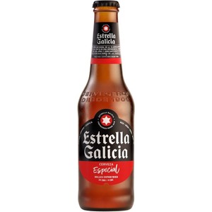 Piwo jasne lager Galicia Especial alk. 5.5% obj. Estrella 330 ml