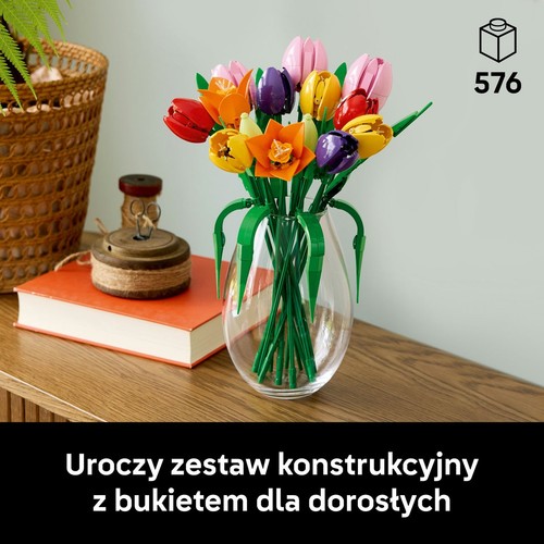 Botanicals Bukiet tulipanów 11501, dekoracja LEGO 1 sztuka