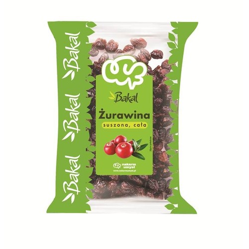 Żurawina suszona słodzona, cała Bakal 500 g