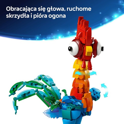 Zestaw Disney Vaiana 2 Heihei 43272, model kurczaka LEGO 1 sztuka