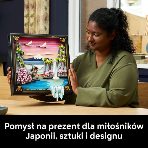Art Japoński krajobraz z kwitnącą wiśnią 31218, dekoracja ścienna LEGO 1 sztuka