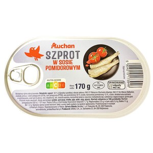 Szprot w sosie pomidorowym Auchan 170 g